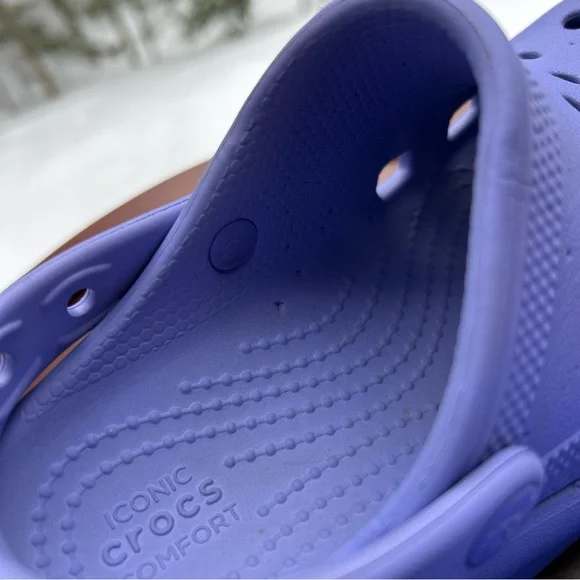 Crocs Kids Platform Clogs Lavender Purple | Size J1 | Jellyfish Charm - Picture 10 of 10